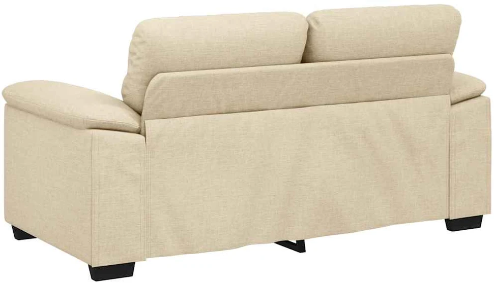 Dvivietė sofa, kreminės spalvos, 160x81x84 cm, audinys