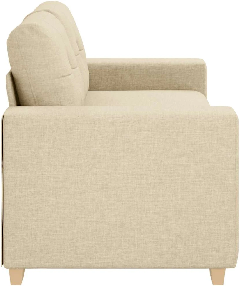 Dvivietė sofa, kreminės spalvos, 180x77x82 cm, audinys