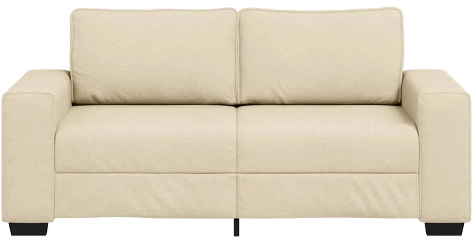 Dvivietė sofa, kreminės spalvos, 180x77x82 cm, audinys