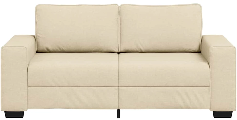 Dvivietė sofa, kreminės spalvos, 180x77x82 cm, audinys