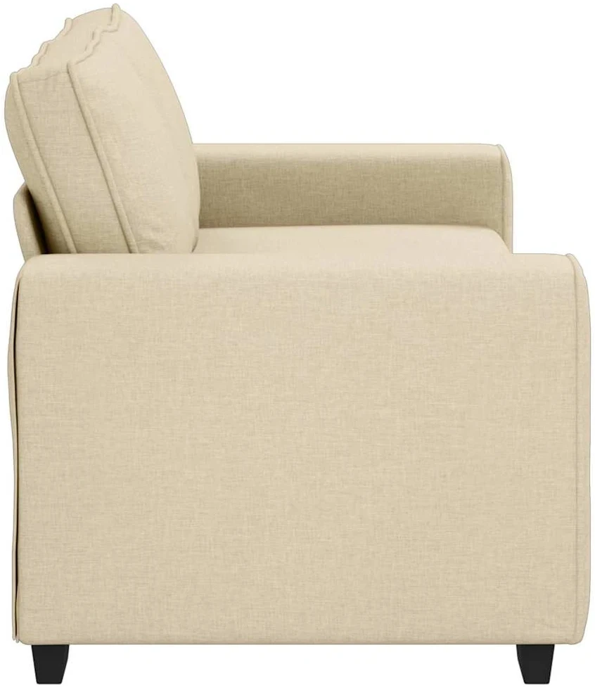 Dvivietė sofa, kreminės spalvos, 180x77x82 cm, audinys