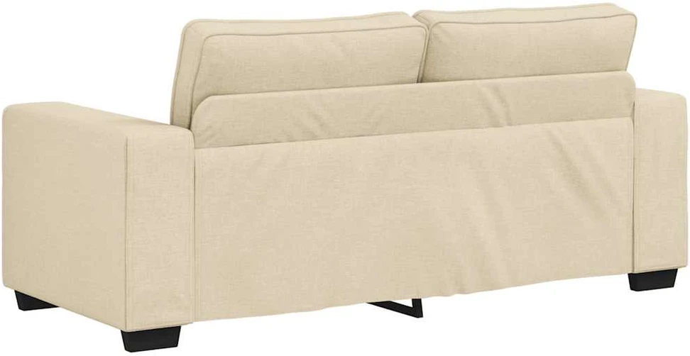 Dvivietė sofa, kreminės spalvos, 180x77x82 cm, audinys