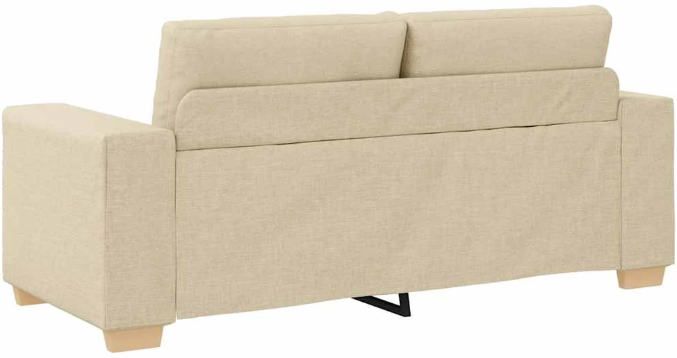 Dvivietė sofa, kreminės spalvos, 180x77x82 cm, audinys