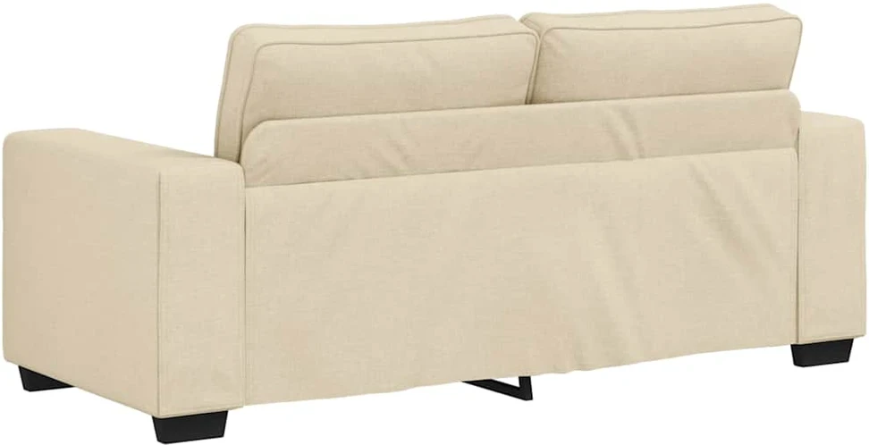 Dvivietė sofa, kreminės spalvos, 180x77x82 cm, audinys