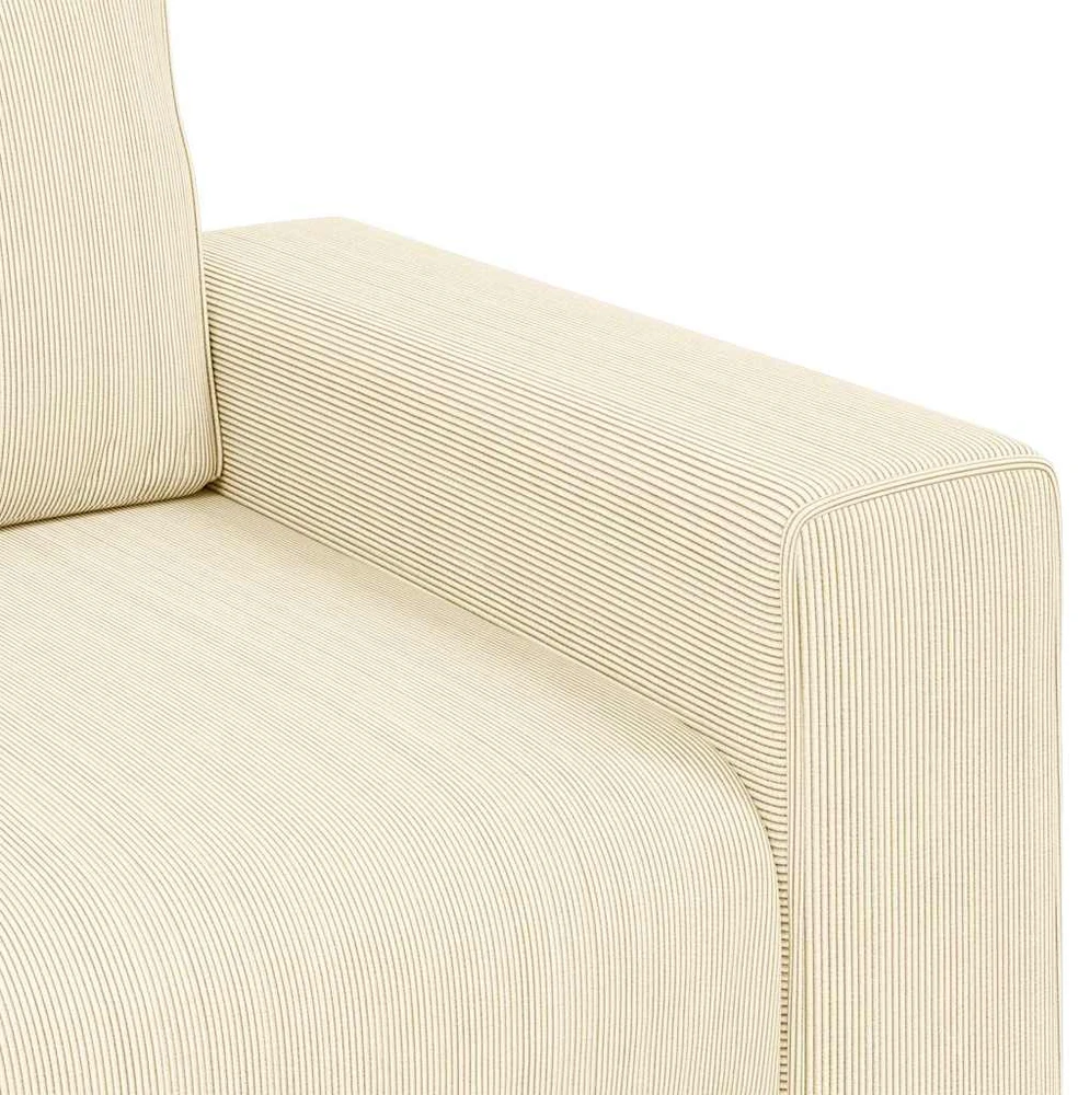 Dvivietė sofa, kreminės spalvos, 180x77x82 cm, velvetas, audinys