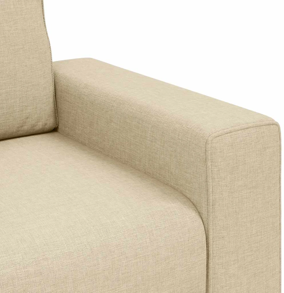 Dvivietė sofa, kreminės spalvos, 180x77x82 cm, audinys