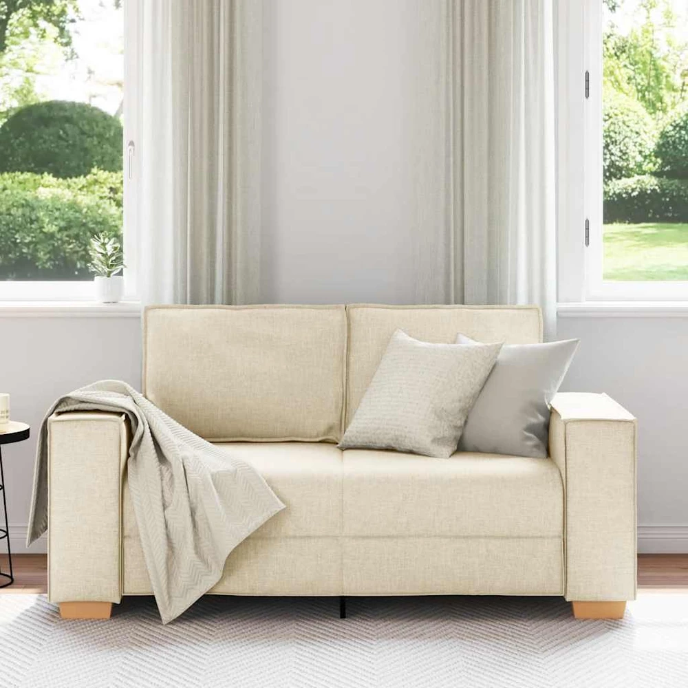 Dvivietė sofa, lininė, 160x78x84 cm