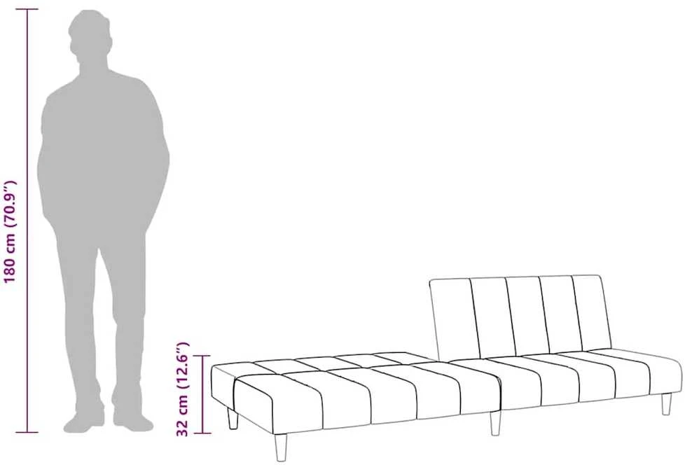 Dvivietė sofa-lova, geltonos spalvos, aksomas