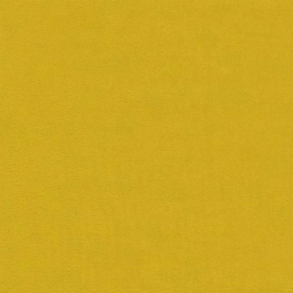 Dvivietė sofa-lova, geltonos spalvos, aksomas