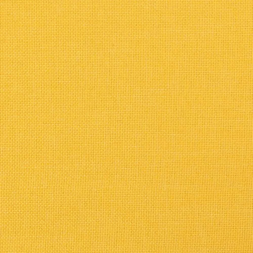 Dvivietė sofa-lova, geltonos spalvos, audinys