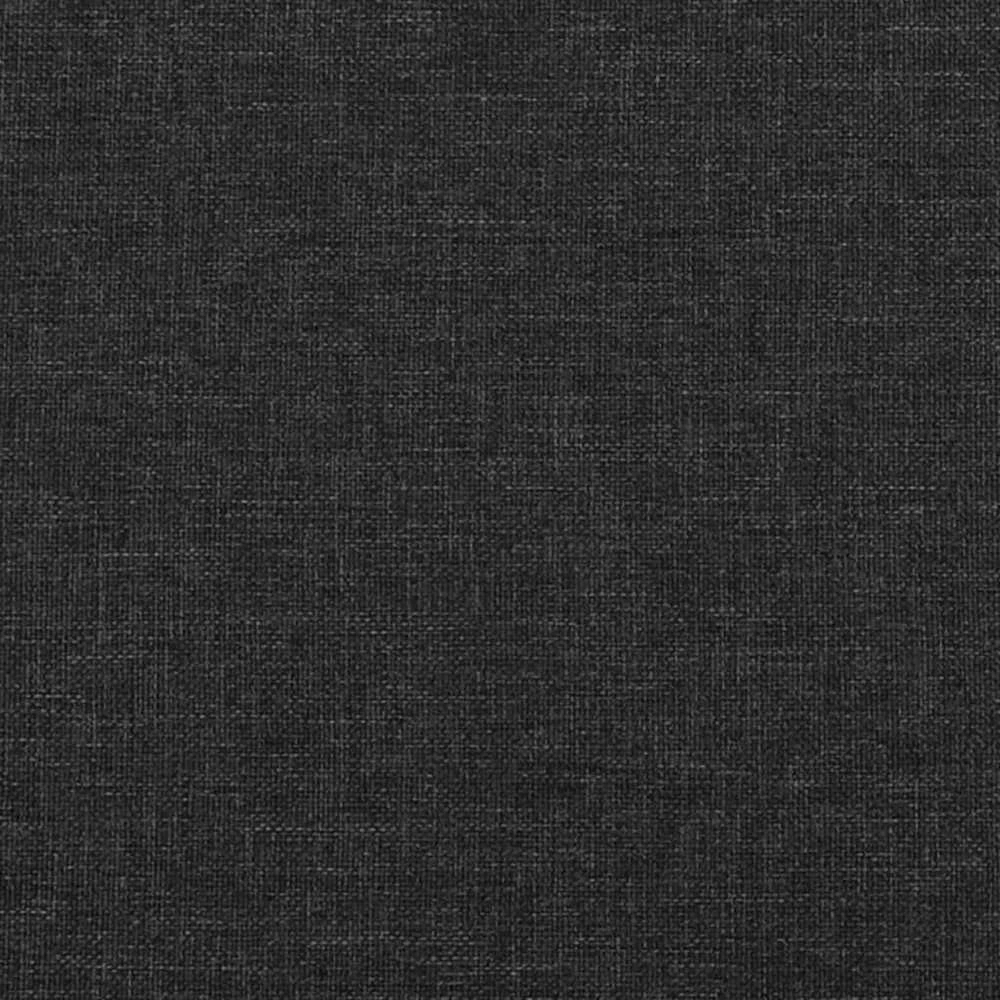 Dvivietė sofa-lova, juodos spalvos, audinys