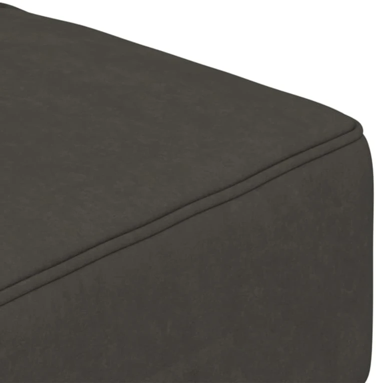 Dvivietė sofa-lova su dvejomis pagalvėmis, pilka, aksomas