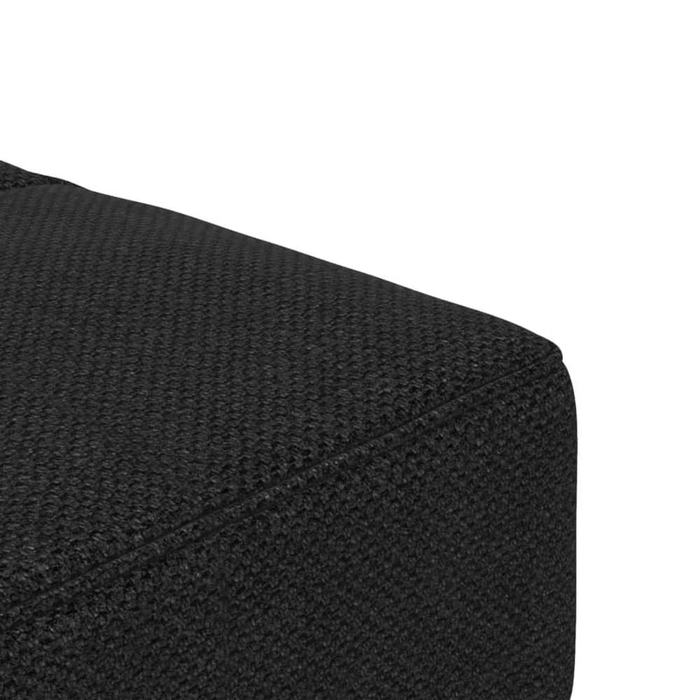 Dvivietė sofa-lova su dvejomis pagalvėmis, juoda, audinys