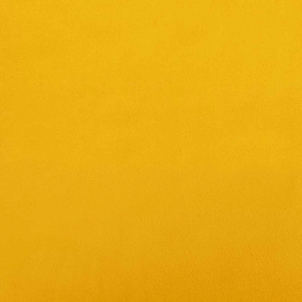 Dvivietė sofa-lova su dvejomis pagalvėmis, geltona, aksomas