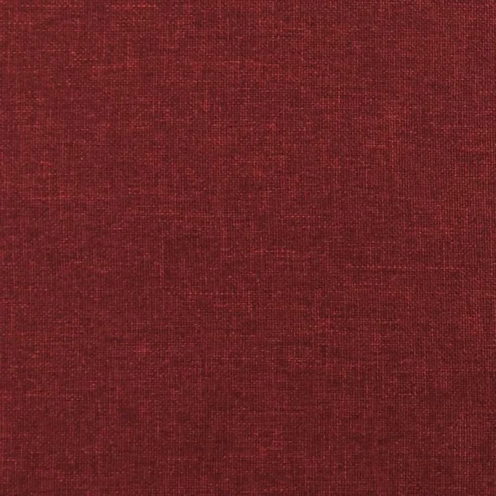 Dvivietė sofa-lova su dvejomis pagalvėmis, vyno, audinys