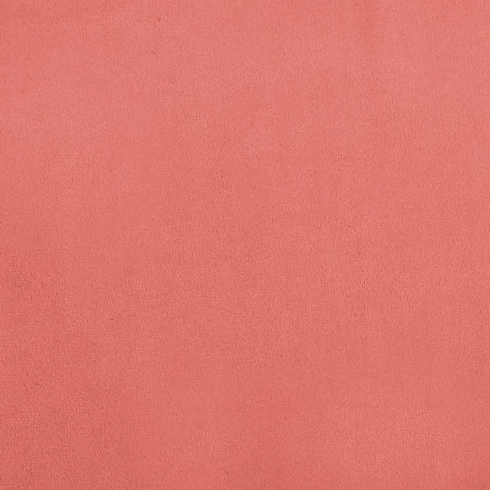 Dvivietė sofa-lova su dvejomis pagalvėmis, rožinė, aksomas