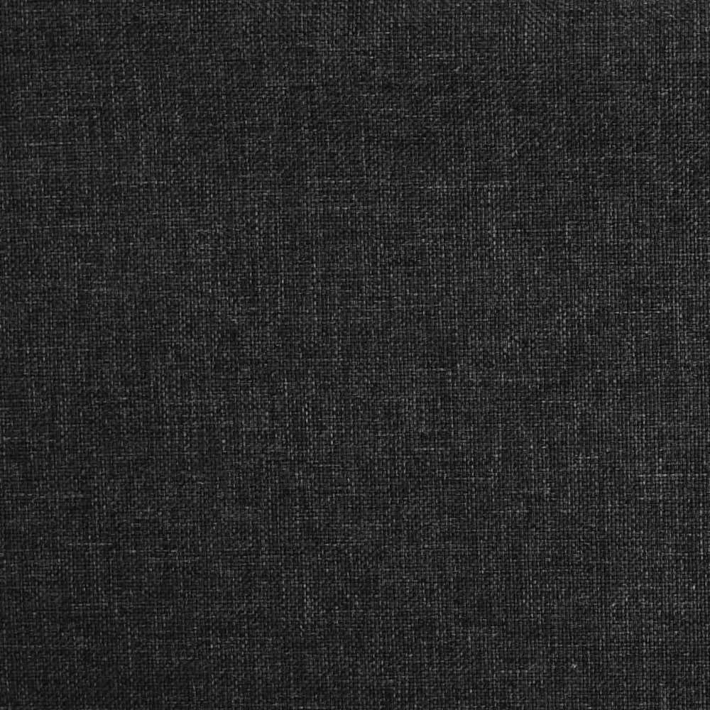 Dvivietė sofa-lova su dvejomis pagalvėmis, juoda, audinys