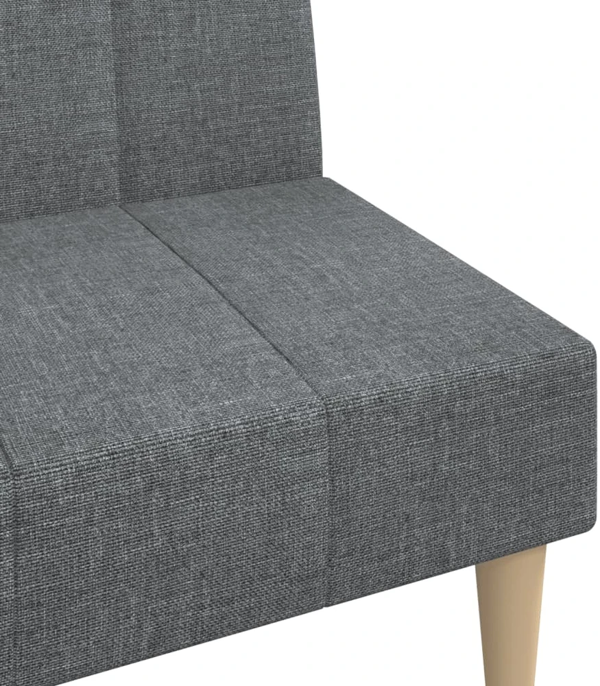 Dvivietė sofa-lova, šviesiai pilkos spalvos, audinys