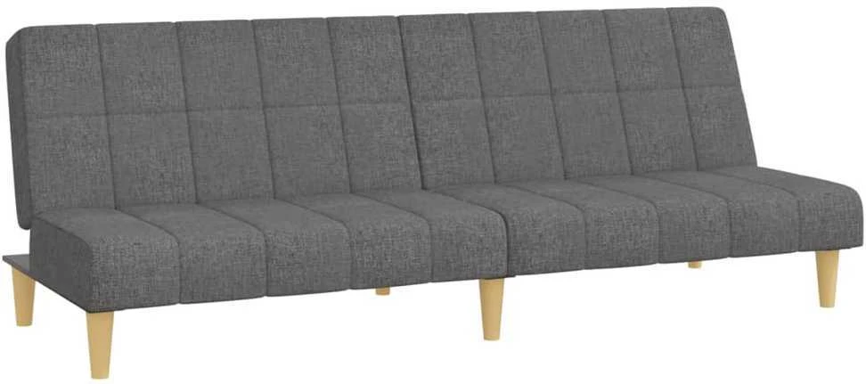 Dvivietė sofa-lova, šviesiai pilkos spalvos, audinys