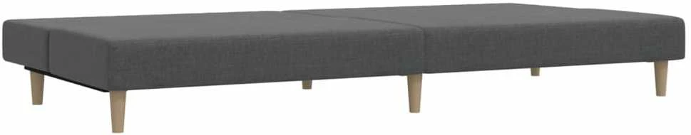Dvivietė sofa-lova, šviesiai pilkos spalvos, audinys