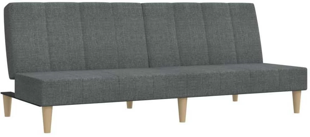 Dvivietė sofa-lova, šviesiai pilkos spalvos, audinys