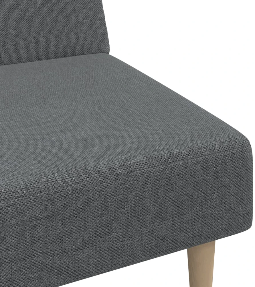 Dvivietė sofa-lova, šviesiai pilkos spalvos, audinys