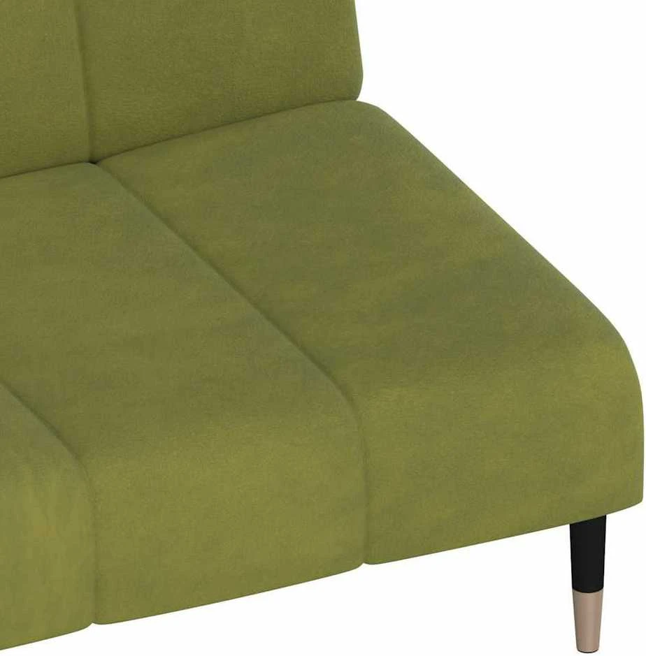 Dvivietė sofa-lova, šviesiai žalios spalvos, aksomas