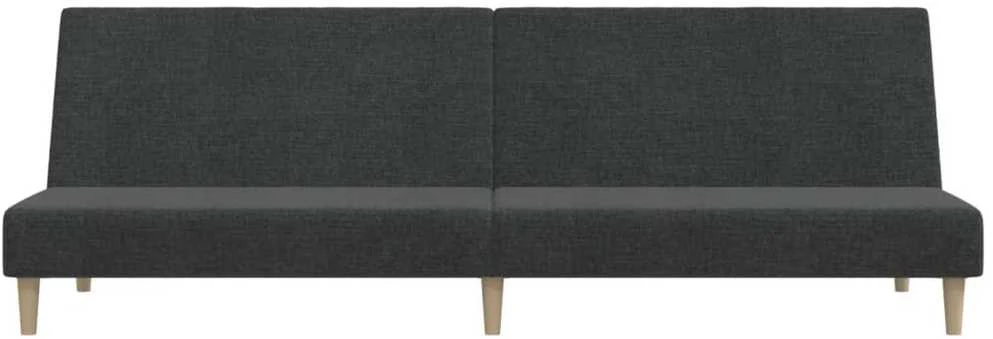 Dvivietė sofa-lova, tamsiai pilkos spalvos, audinys