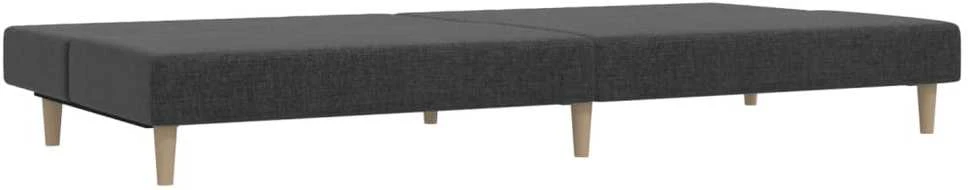 Dvivietė sofa-lova, tamsiai pilkos spalvos, audinys