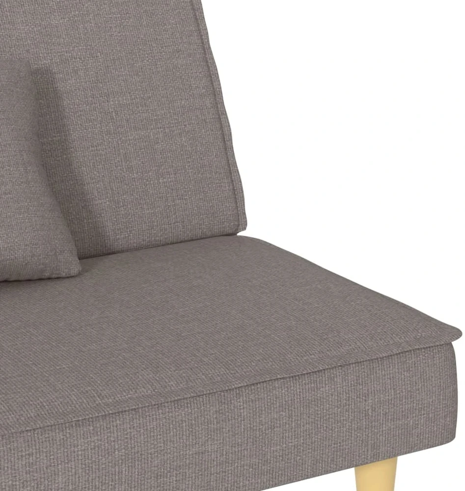 Dvivietė sofa-lova, taupe spalvos, audinys
