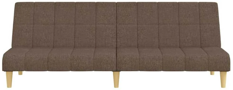 Dvivietė sofa-lova, taupe spalvos, audinys
