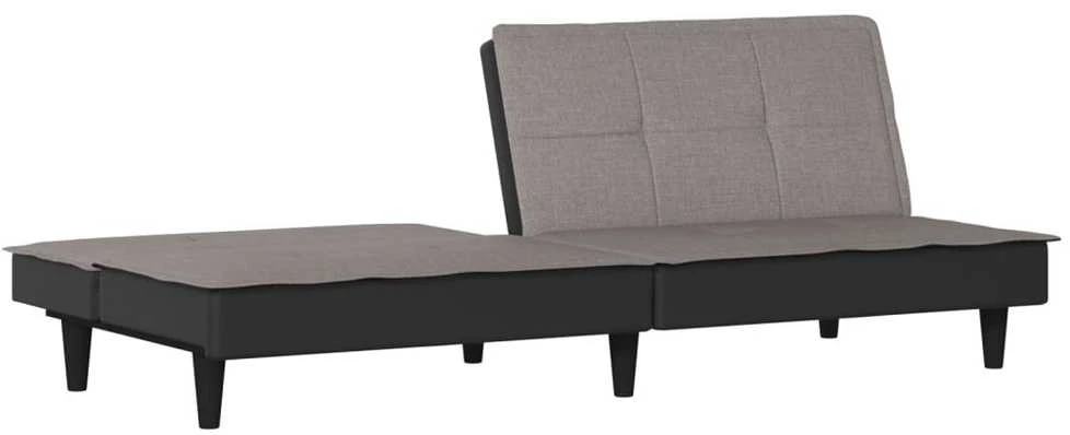 Dvivietė sofa-lova, taupe spalvos, audinys