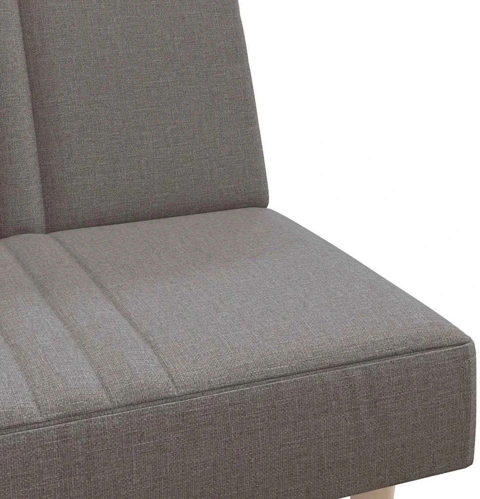 Dvivietė sofa-lova, taupe spalvos, audinys