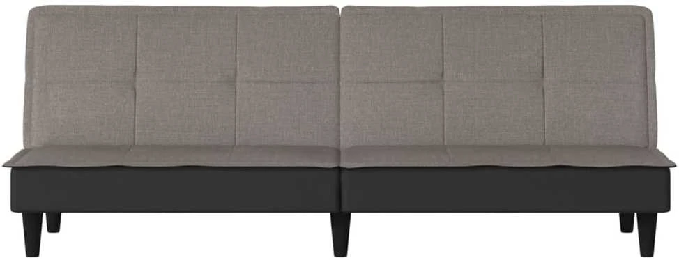 Dvivietė sofa-lova, taupe spalvos, audinys