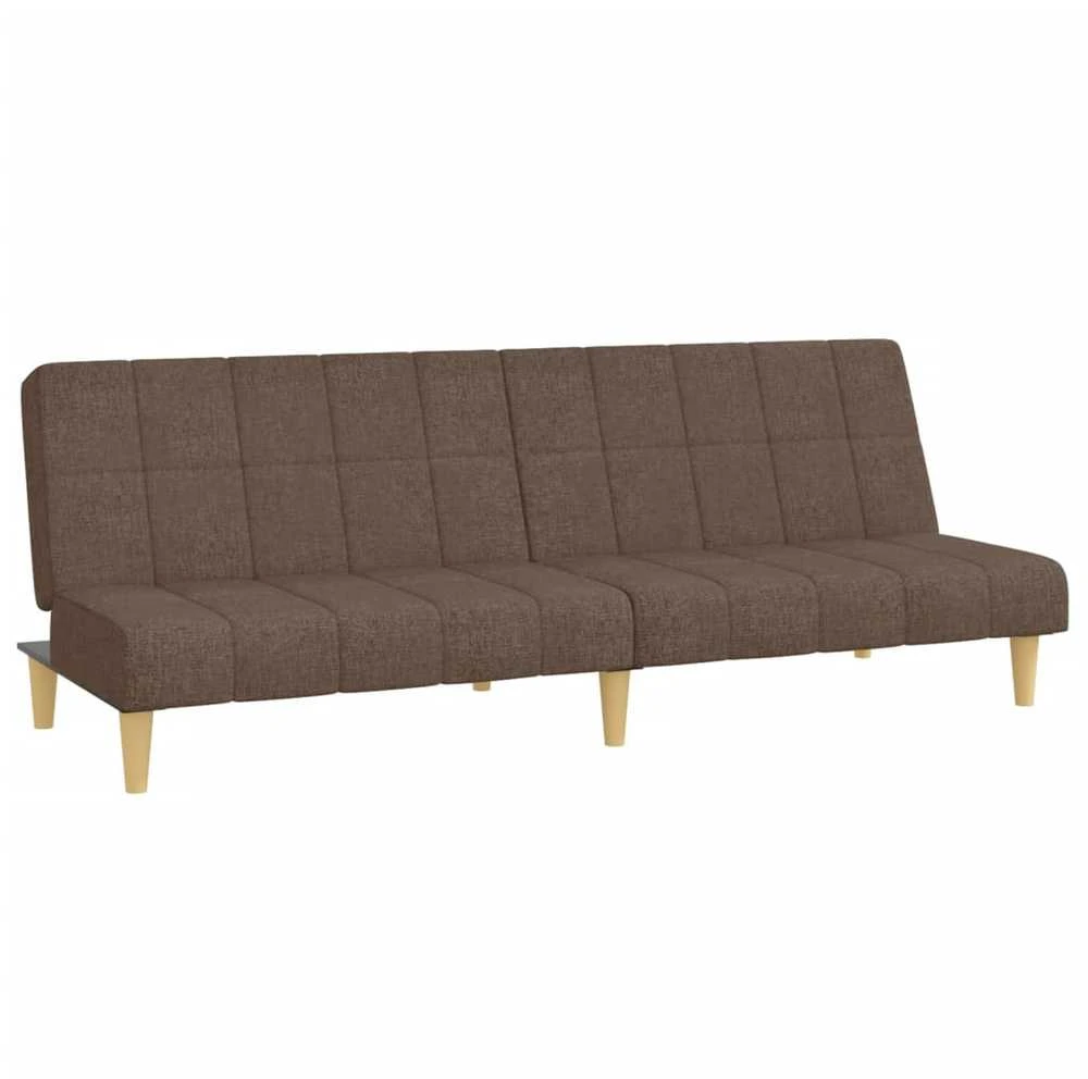 Dvivietė sofa-lova, taupe spalvos, audinys
