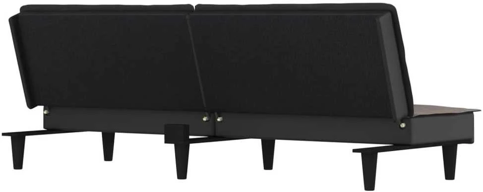 Dvivietė sofa-lova, taupe spalvos, audinys