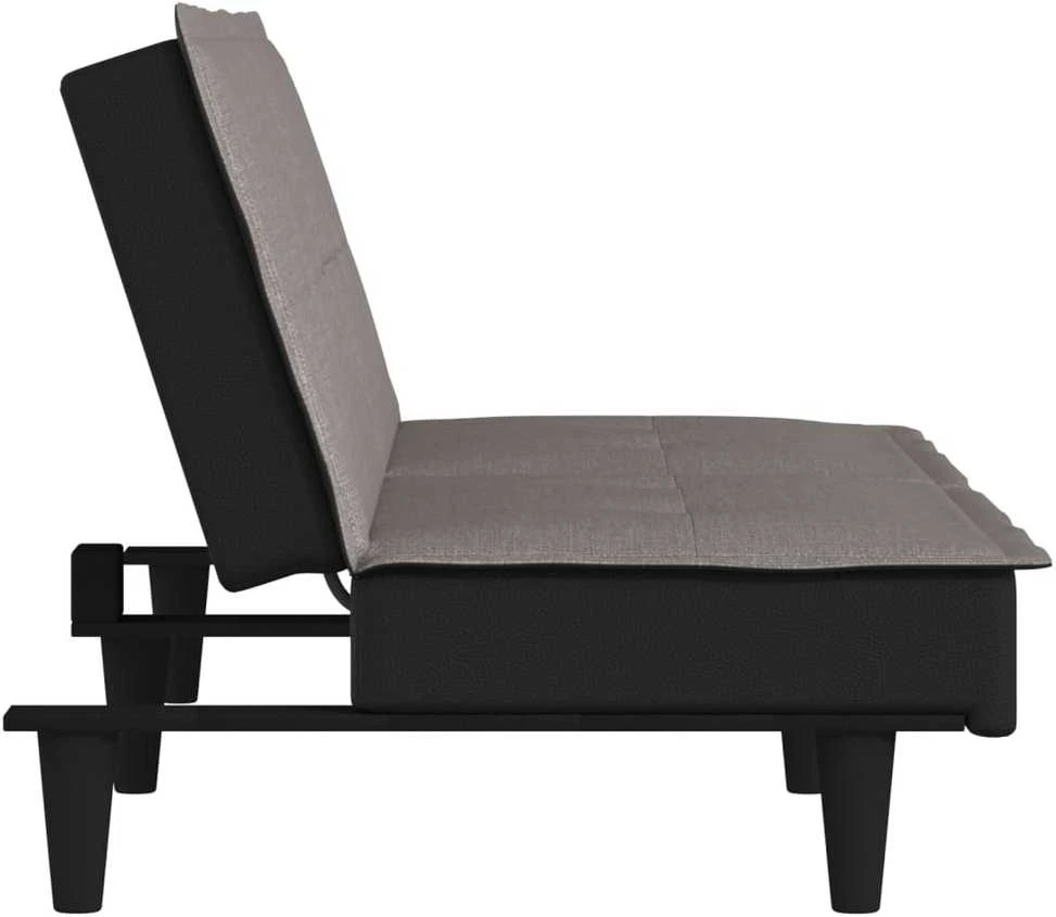 Dvivietė sofa-lova, taupe spalvos, audinys