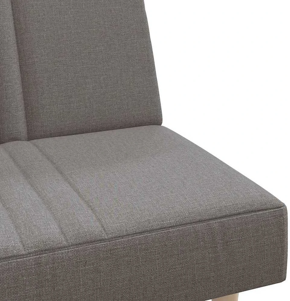Dvivietė sofa-lova, taupe spalvos, audinys