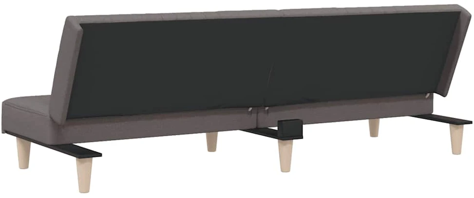 Dvivietė sofa-lova, taupe spalvos, audinys