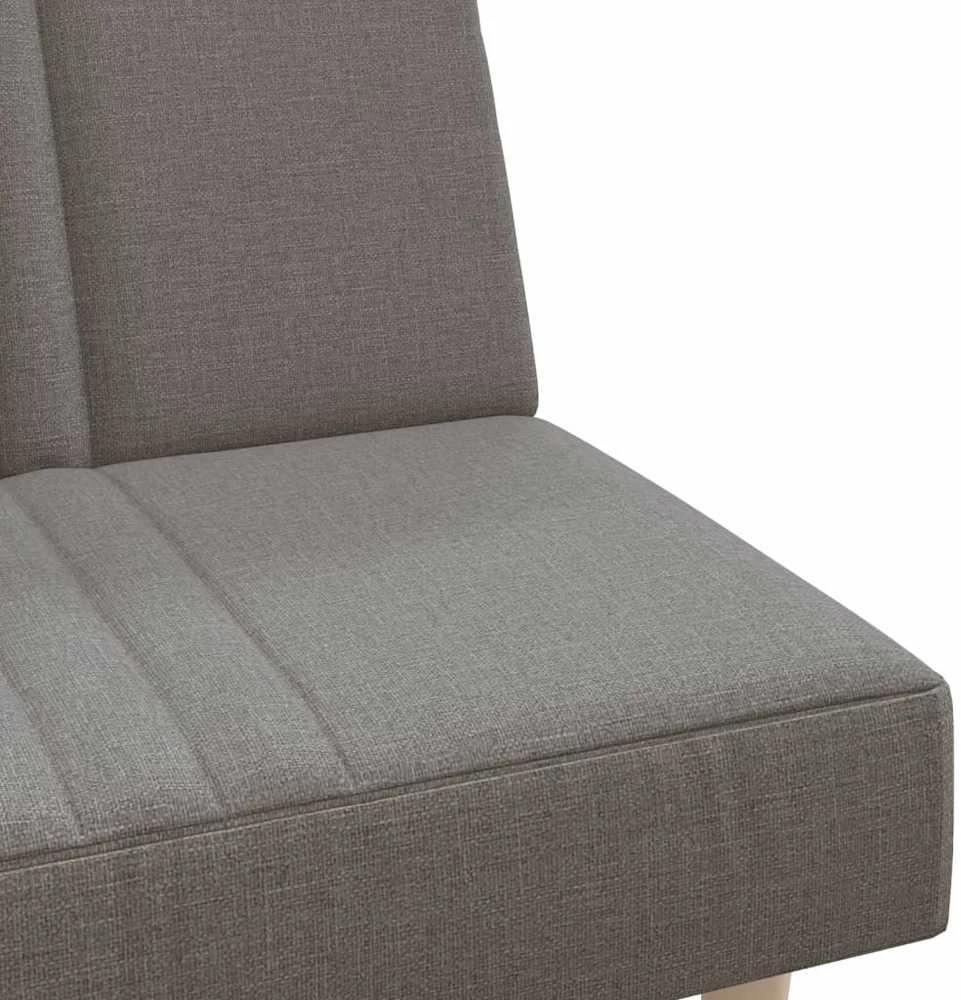 Dvivietė sofa-lova, taupe spalvos, audinys