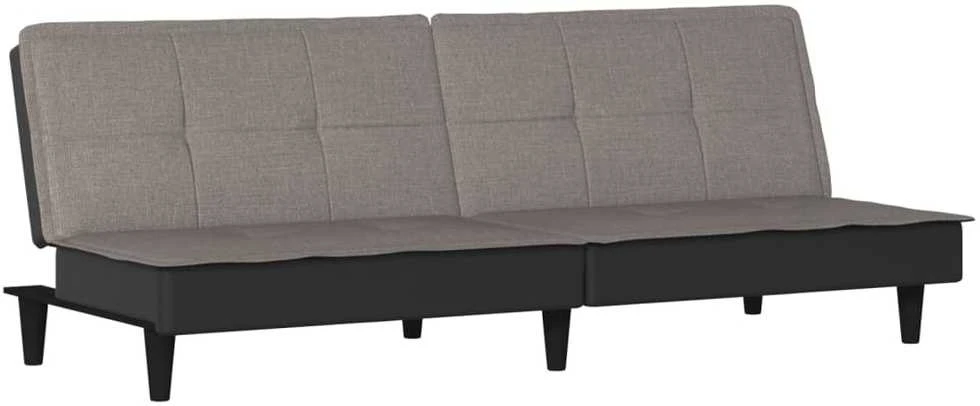 Dvivietė sofa-lova, taupe spalvos, audinys
