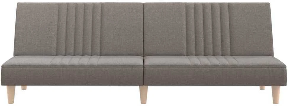 Dvivietė sofa-lova, taupe spalvos, audinys