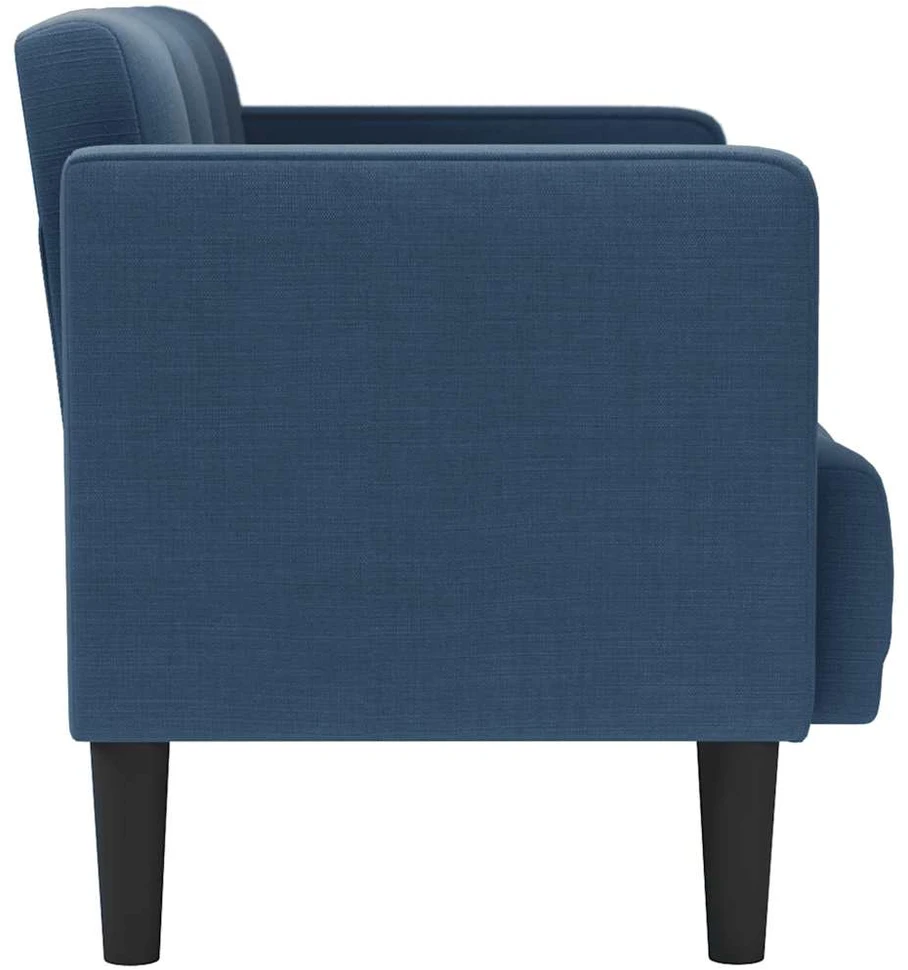 Dvivietė sofa, mėlyna, 111 cm, audinys
