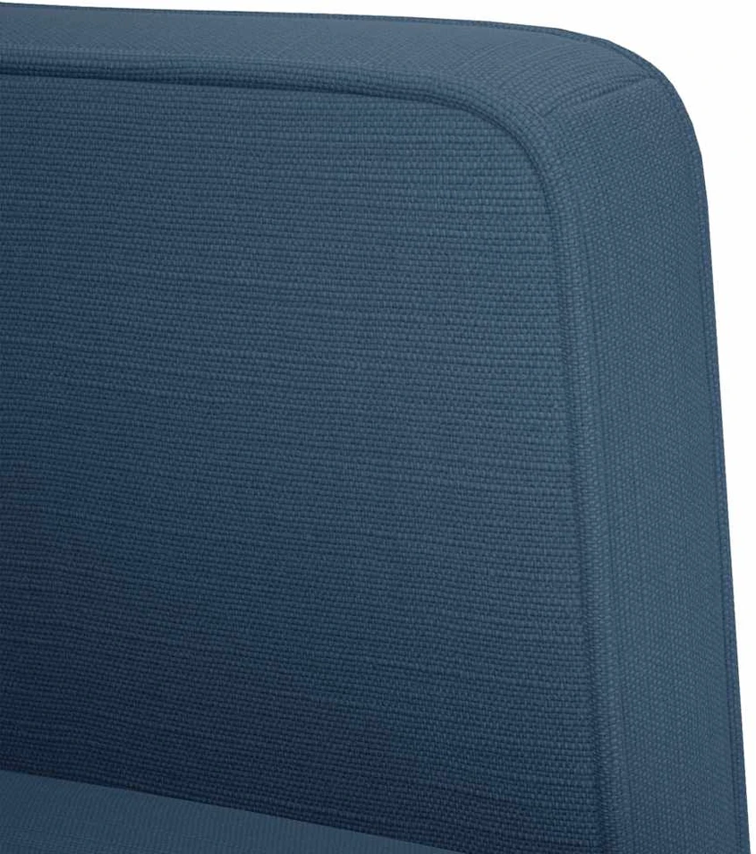 Dvivietė sofa, mėlyna, 111 cm, audinys