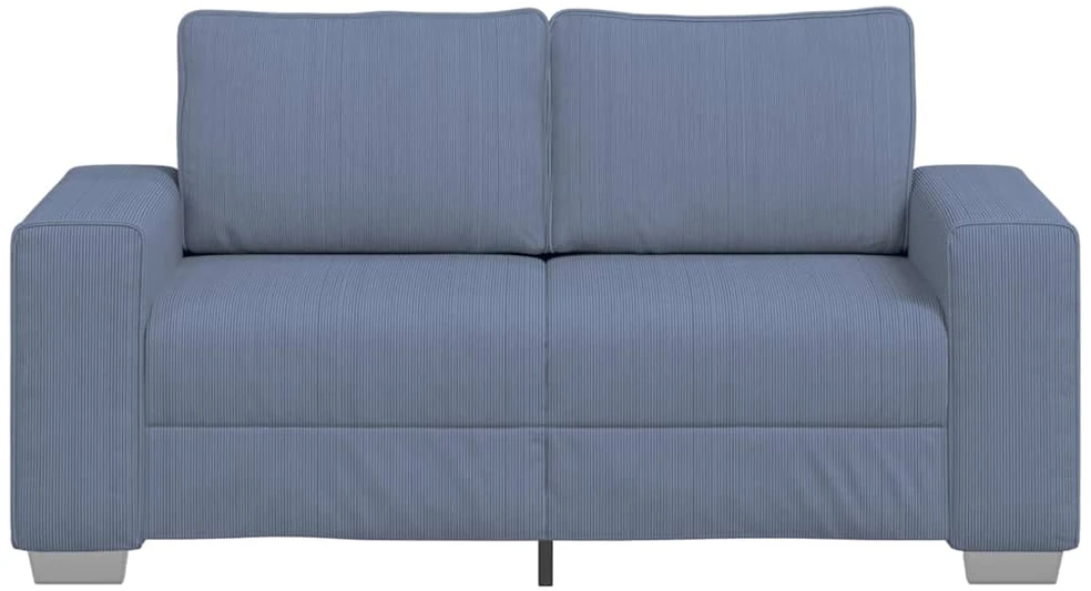 Dvivietė sofa, mėlyna, 160x77x82 cm, velvetas, audinys