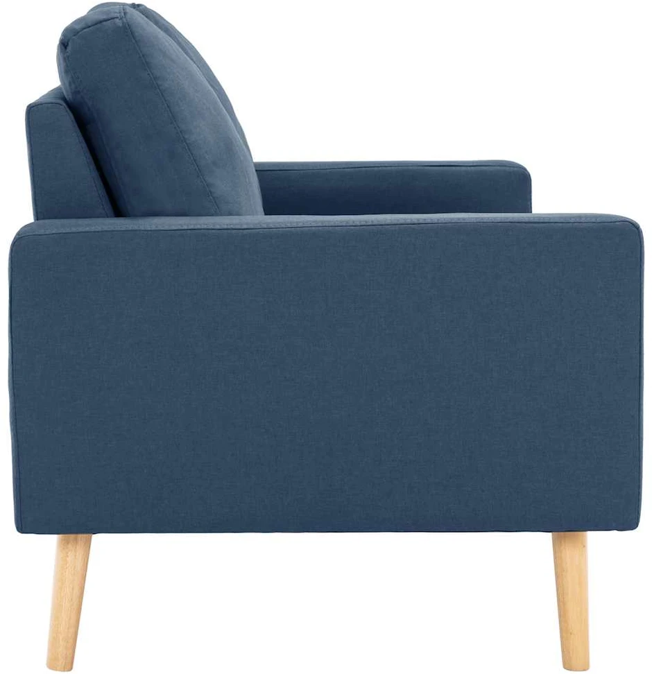 Dvivietė sofa, mėlynos spalvos, audinys