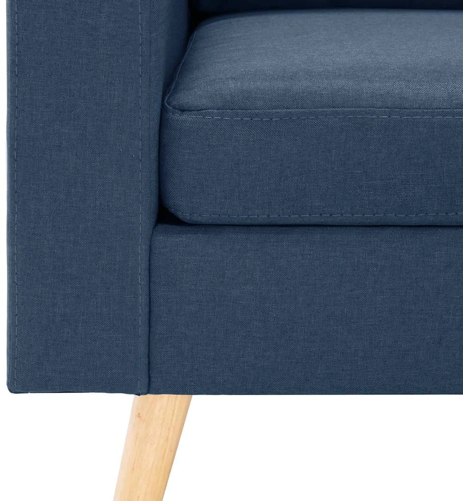 Dvivietė sofa, mėlynos spalvos, audinys