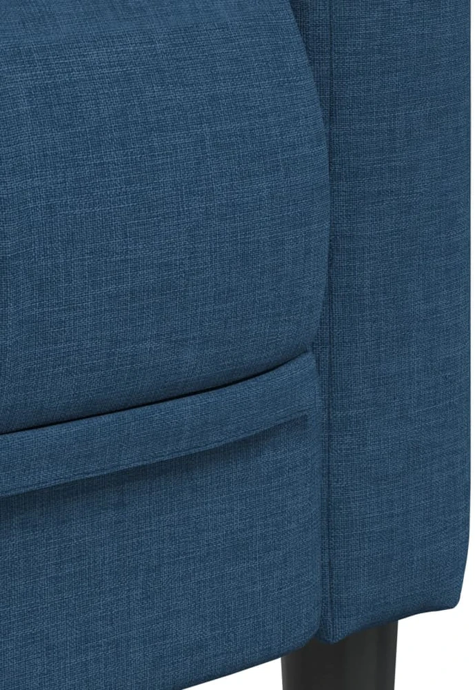 Dvivietė sofa, mėlynos spalvos, audinys