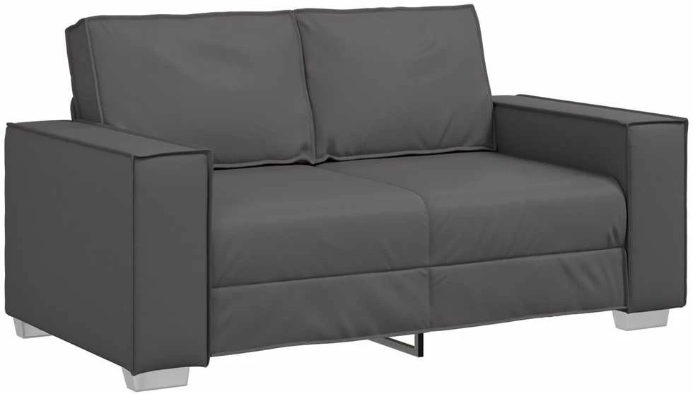Dvivietė sofa Pilka 160 cm Dirbtinė oda
