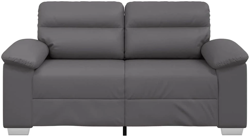 Dvivietė sofa, pilka, 160x81x84 cm, dirbtinė oda
